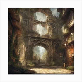 City Of Shadows Canvas Print