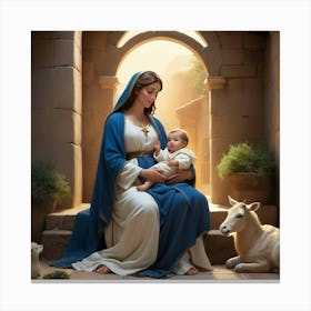 Jesus And Mary 6 Canvas Print