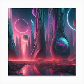 Futuristic City 32 Canvas Print