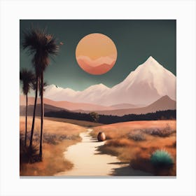 Desert Landscape Canvas Print