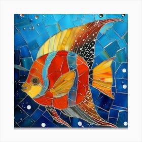 Mosaic Fish 2 Canvas Print