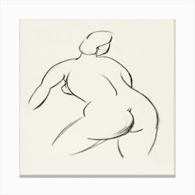 Nude Drawing Canvas Print