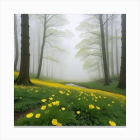 Foggy Forest 1 Canvas Print