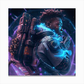 Space Man Canvas Print