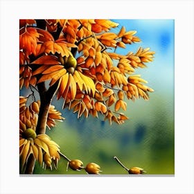 Blooming Autumn Canvas Print