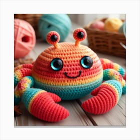 Amigurumi, crab 2 Canvas Print