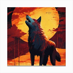 2024 full moon Canvas Print