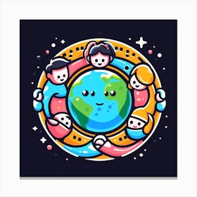 World Is Round Canvas Print