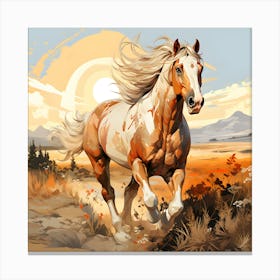 Freedom S Canter The Horse S Legacy Canvas Print