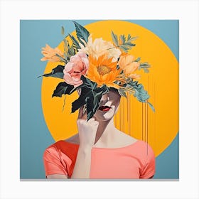 floral woman 1 Canvas Print