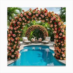 Rose Arch Canvas Print