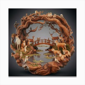 Wood Carving Canvas Print