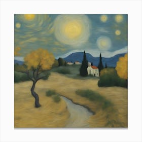 Van Gogh inspired art Canvas Print