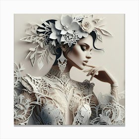 Paper Cut Art 1 Canvas Print