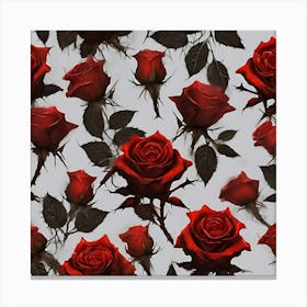 Red Roses 1 Canvas Print