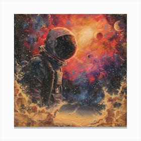 Astronaut In Space 7 Canvas Print