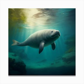 The Manatee's Dance Canvas Print