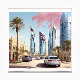 Bahrain Cityscape Canvas Print