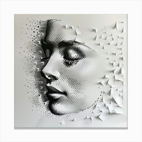 Paper Cut Art Canvas Print