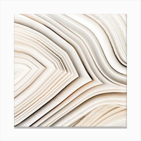 Neutral Geode Layers Square Canvas Print