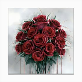 Red Roses 6 Canvas Print