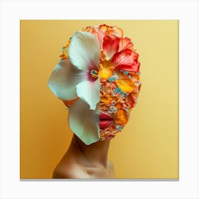 Flower Face Canvas Print