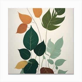 Swaying Leaves Canvas Print