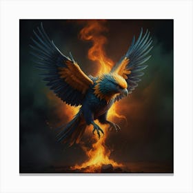 Fire Bird Canvas Print