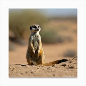 Meerkat - Meerkat Stock Videos & Royalty-Free Footage Canvas Print