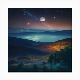 Night Sky 3 Canvas Print