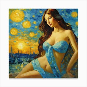 Starry Nightgji Canvas Print