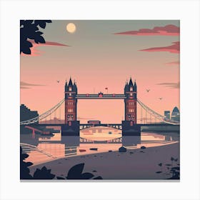 Tower Bridge At Sunset Canvas Print