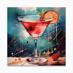 Martini Painting Canvas Print