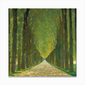 Allee At Schloss Kammer, Gustav Klimt 8 Canvas Print