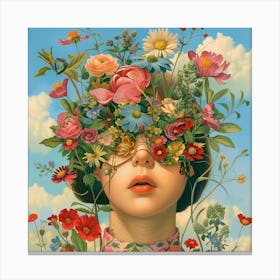 'Flower Head' Canvas Print