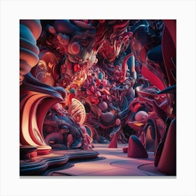 Abstract 3d Art 2 Canvas Print