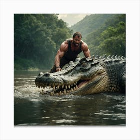 Crocodile Hunter Canvas Print