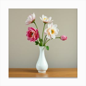 Flowers In A Vase 2 Canvas Print