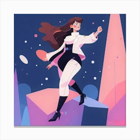 Futuristic Girl 1 Canvas Print