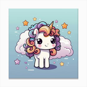 Cute Unicorn 151 Canvas Print