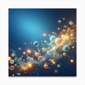 Abstract Spheres 1 Canvas Print