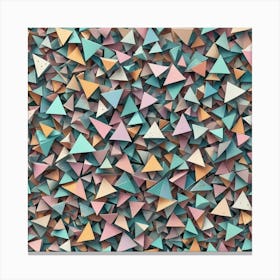 Triangles Background 1 Canvas Print