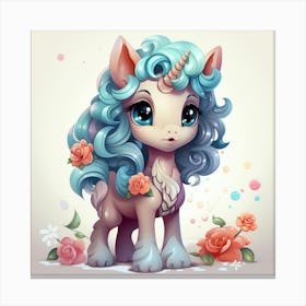 Little Unicorn 2 Canvas Print