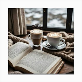 Coffee And Book 17 Canvas Print