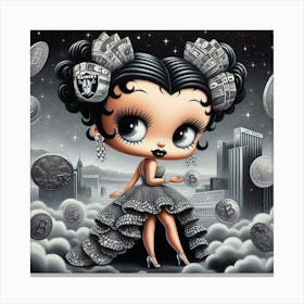 Las Vegas Raiders Doll Canvas Print