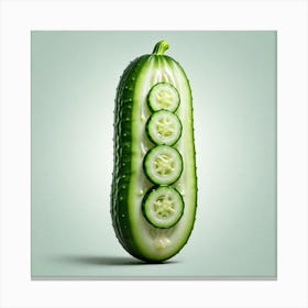 Cucumber Slice 1 Canvas Print