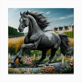 Horse In The Garden 1 Canvas Print