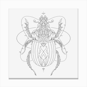 Mandala Insect 06 Canvas Print