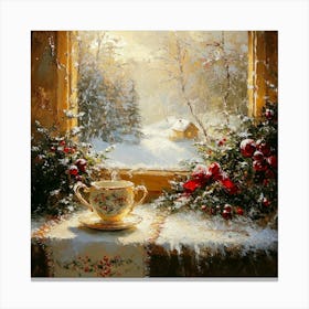 Cup Of Tea Art Canvas Print