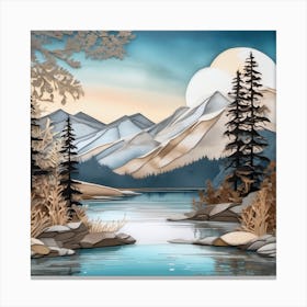 Mountain Lake 2 Canvas Print